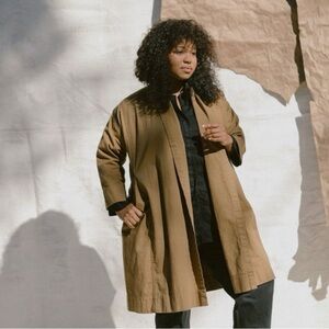 Elizabeth Suzann Clyde Trench Clay Cotton Canvas Size Small/Medium